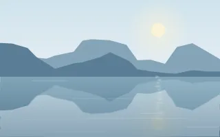 Morning Glass Lake II — light blue lake background, variation II