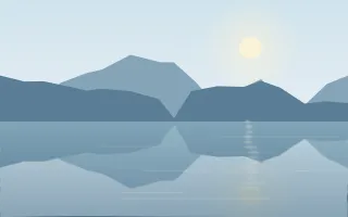Morning Glass Lake III — light blue lake background, variation III