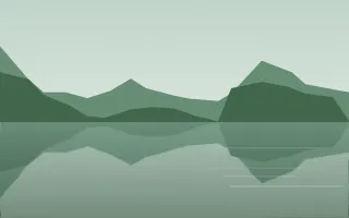 Pine Shadow Lake II — light green lake background, variation II