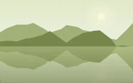 Reed Pond — light green lake background