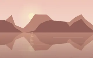Rose Hour Lake — light orange lake background