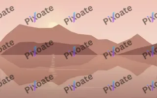 Rose Hour Lake II — light orange lake background, variation II
