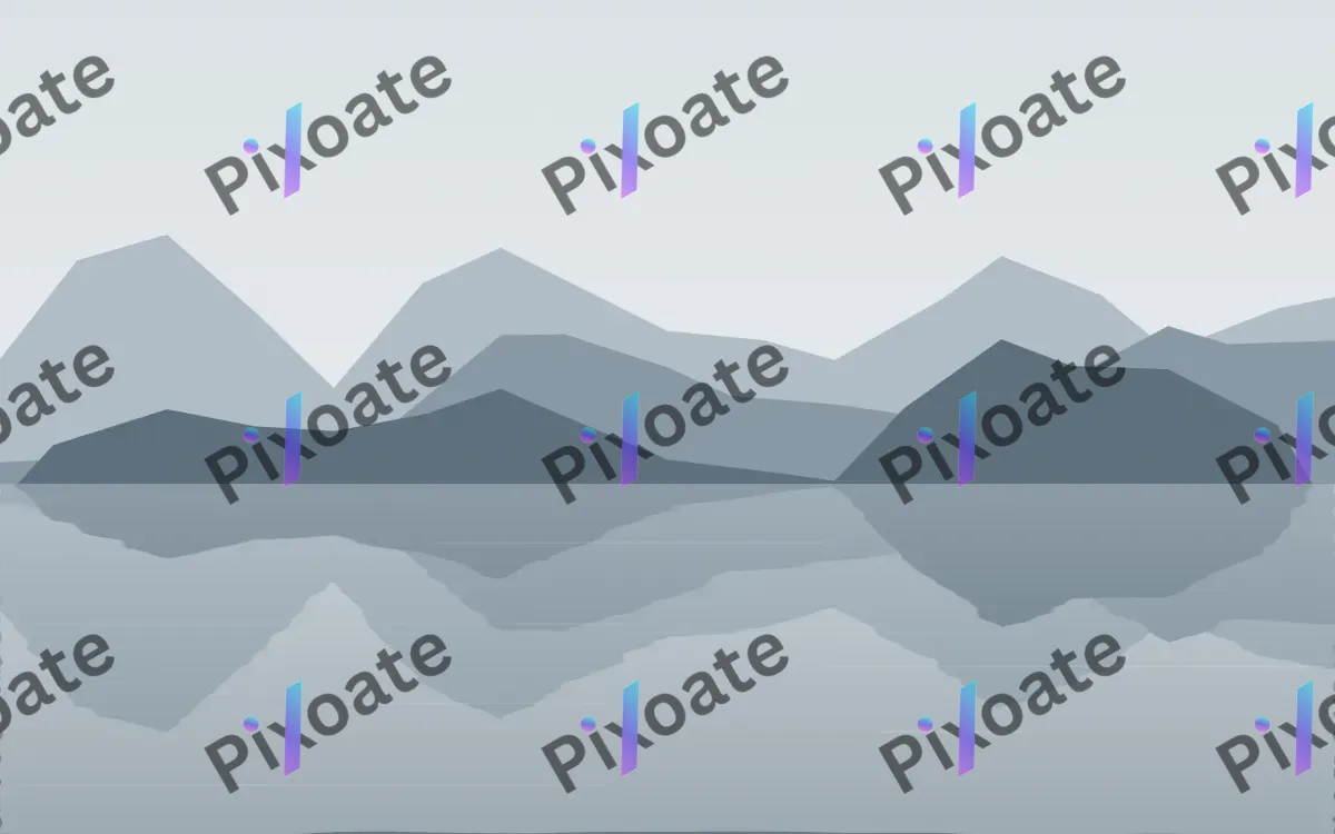 Silver Morning — light white and blue lake background