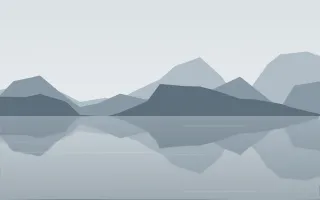 Silver Morning II — light white and blue lake background, variation II
