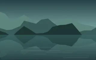 Teal Fjord II Teal Fjord II — dark teal lake background, variation II