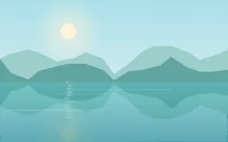 Tropic Lagoon III — light teal lake background, variation III