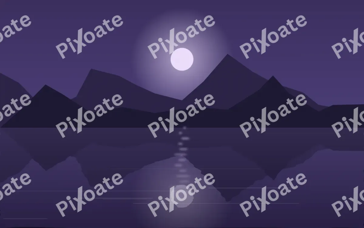 Violet Loch — dark purple and blue lake background