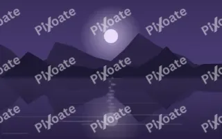 Violet Loch — dark purple and blue lake background