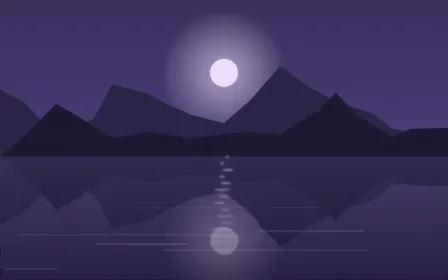 Violet Loch — dark purple and blue lake background