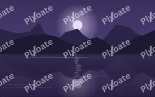 Violet Loch III — dark purple and blue lake background, variation III