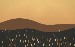 Autumn Glow Lavender Field III — colourful orange, brown and grey lavender field background, variation III