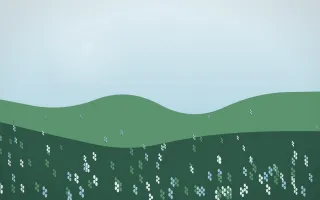 Clear Day Lavender Field IV — light blue and green lavender field background, variation IV