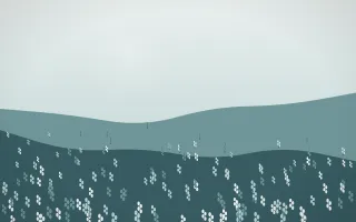 Coastal Mist Lavender Field VIII — light white and teal lavender field background, variation VIII