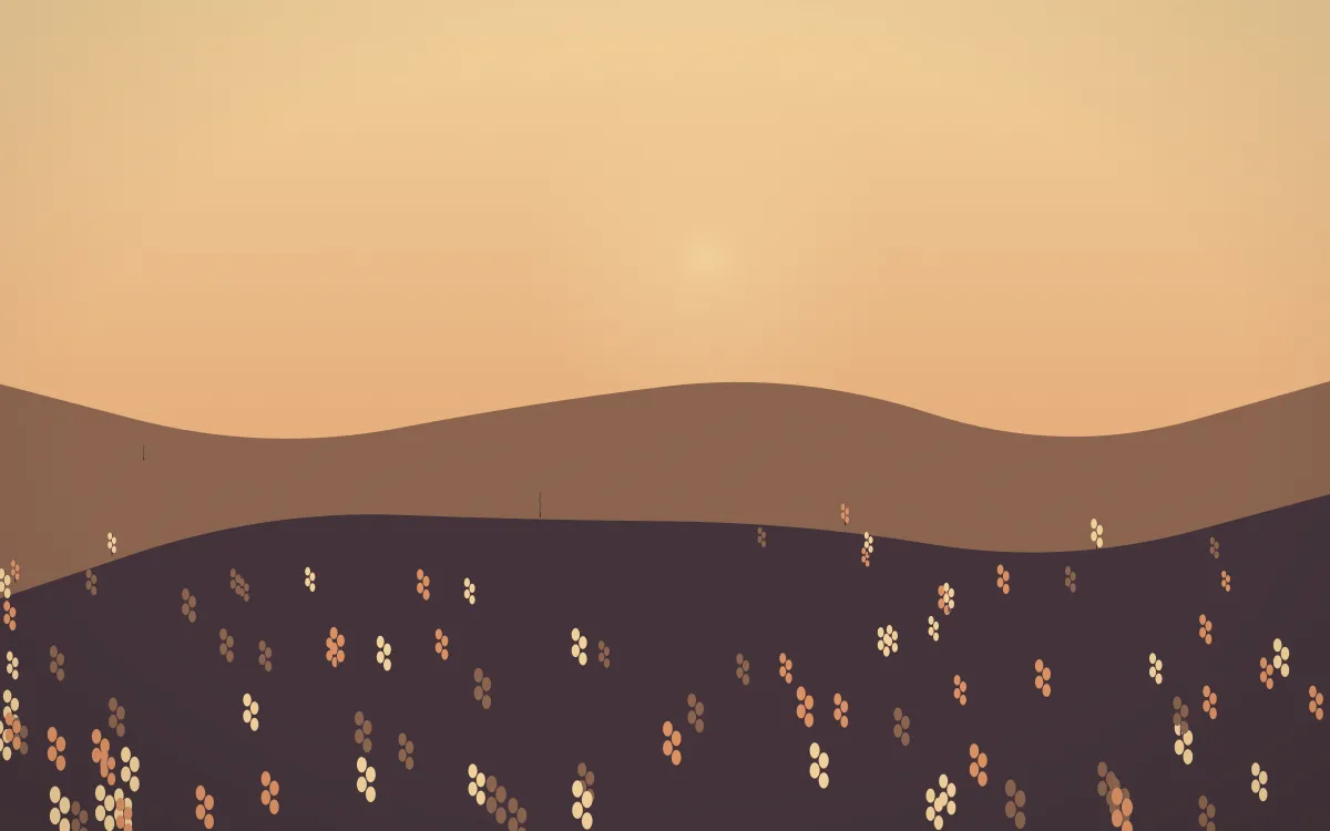 Golden Hour Lavender Field — colourful orange and pink lavender field background