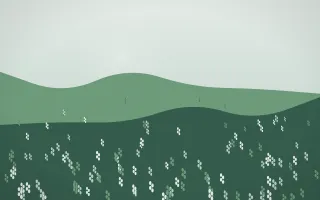 Spring Rain Lavender Field IV — light white and green lavender field background, variation IV