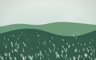 Spring Rain Lavender Field IX — light white and green lavender field background, variation IX