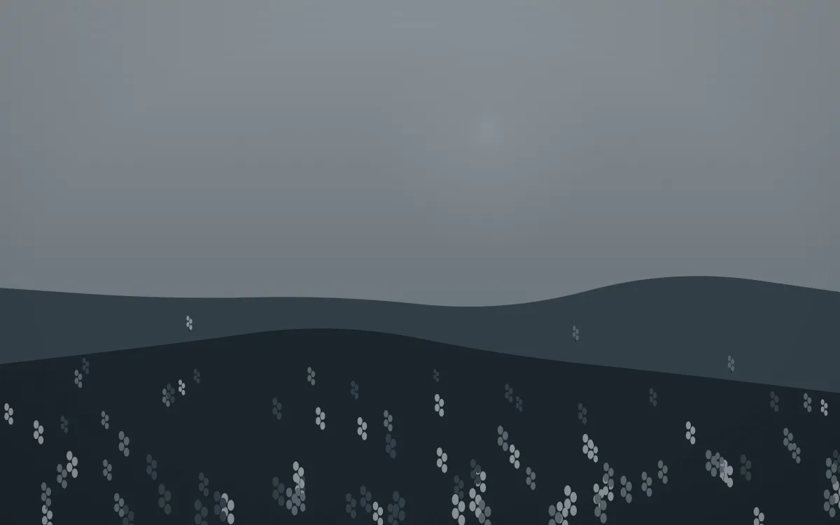 Storm Light Lavender Field — dark grey and blue lavender field background