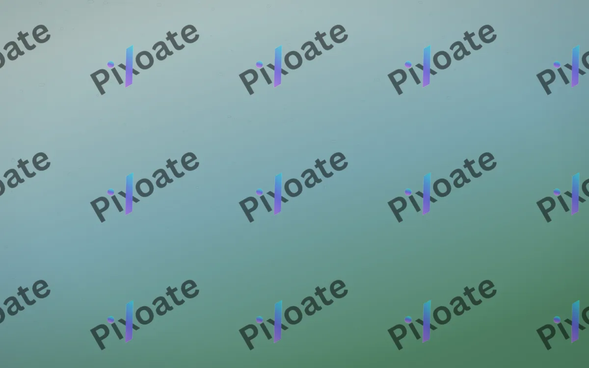 Leather Signature — light blue and green leather background