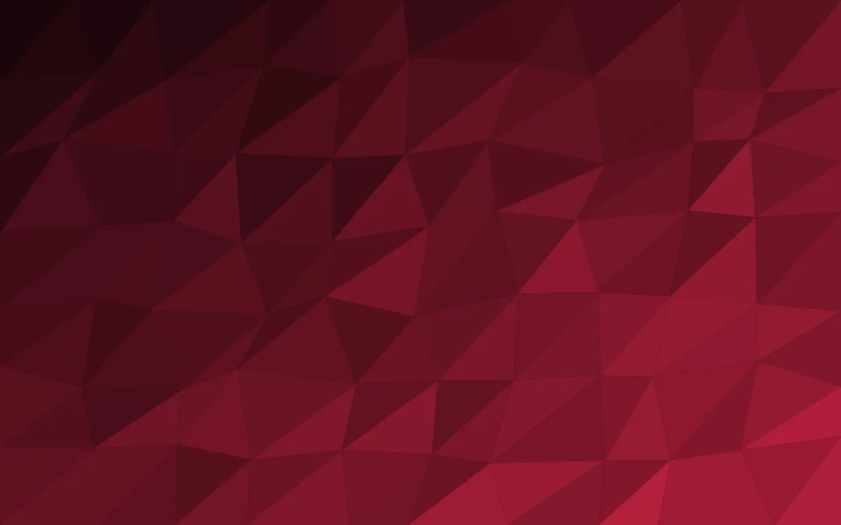 Cherry Noir Facets — dark black and red low-poly background