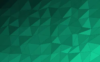 Cyber Mint Facets — dark black and green low-poly background