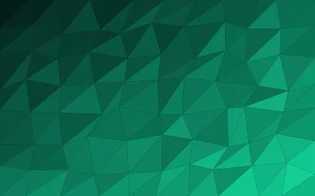 Cyber Mint Facets — dark black and green low-poly background