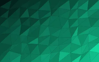 Cyber Mint Facets II — dark black and green low-poly background, variation II
