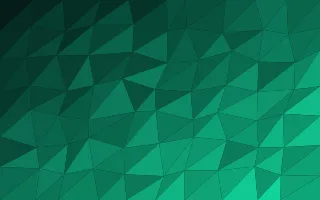 Cyber Mint Facets III — dark black and green low-poly background, variation III