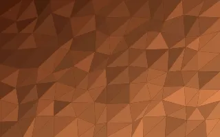 Emberline Shards III — dark brown and orange low-poly background, variation III