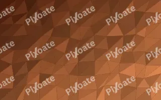 Emberline Shards III — dark brown and orange low-poly background, variation III