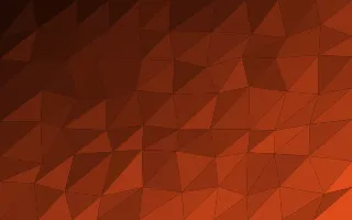 Flame Facets — dark black and orange low-poly background