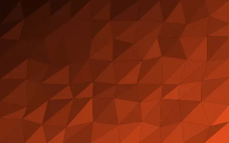 Flame Facets — dark black and orange low-poly background
