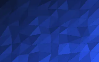 Klein Facets III — dark blue low-poly background, variation III