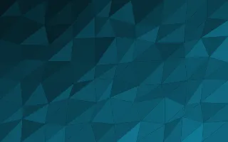 Peacock Bold Facets — dark black and teal low-poly background