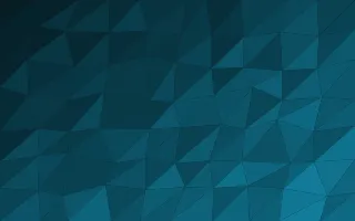Peacock Bold Facets II — dark black and teal low-poly background, variation II