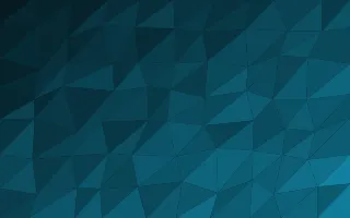 Peacock Bold Facets III — dark black and teal low-poly background, variation III