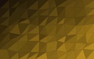 Royal Gold Facets — dark black and gold low-poly background