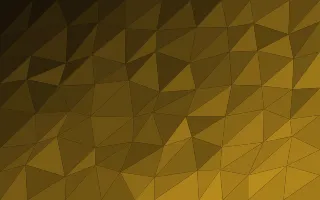 Royal Gold Facets II — dark black and gold low-poly background, variation II