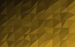 Royal Gold Facets III — dark black and gold low-poly background, variation III