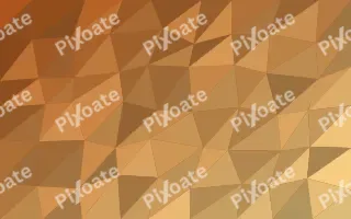 Saffron Fire Facets III — colourful brown and yellow low-poly background, variation III