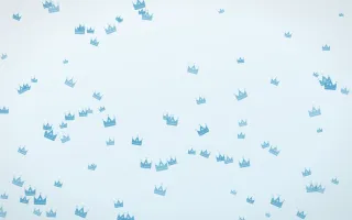 Arctic Frost Crowns — light blue and white luxury background