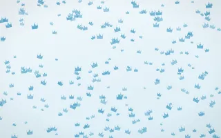 Arctic Frost Crowns Dense — light blue and white luxury background