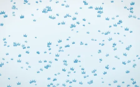 Arctic Frost Crowns Dense — light blue and white luxury background