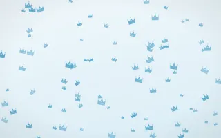Arctic Frost Crowns II — light blue and white luxury background, variation II