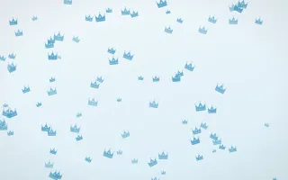 Arctic Frost Crowns III — light blue and white luxury background, variation III