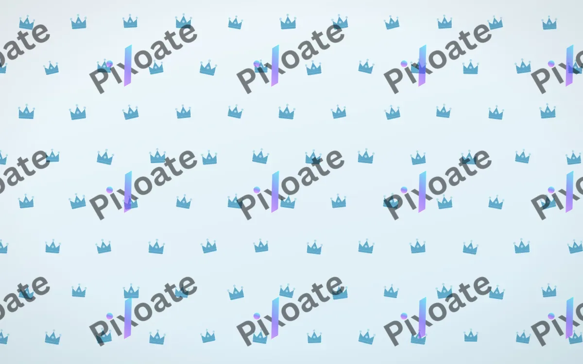 Arctic Frost Crowns Tiled — light blue and white luxury background