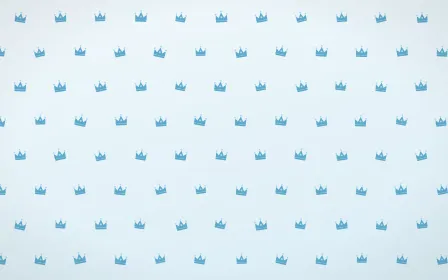 Arctic Frost Crowns Tiled — light blue and white luxury background