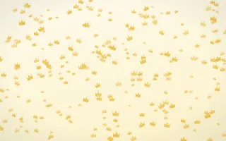 Buttercream Crowns Dense — light gold, yellow and white luxury background