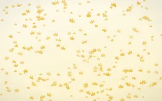 Buttercream Crowns Dense III — light gold, yellow and white luxury background, variation III