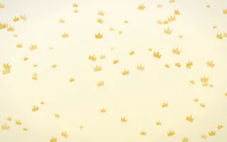 Buttercream Crowns II — light gold, yellow and white luxury background, variation II