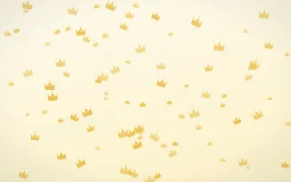 Buttercream Crowns III — light gold, yellow and white luxury background, variation III